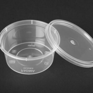 100ML ROUND CONT. WITH LID